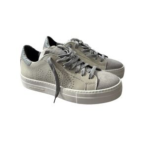 P448 Gray Suede Leather Low-Top Sneakers | Made in Portugal | EU 37